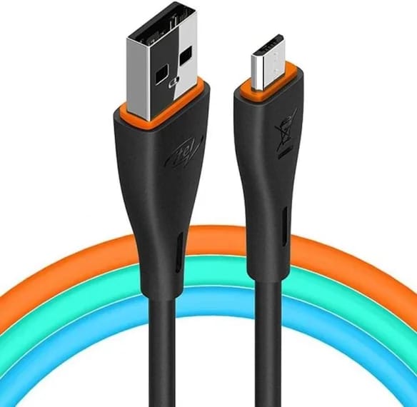 itel Mobile USB Data Cable Micro M 21 (1M, Black)