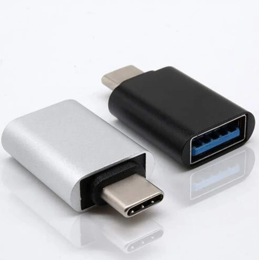 USB Type-C OTG Adapter, USB 3.0 Ultra-Fast Data Transfer, Premium Zinc Alloy, Space Grey